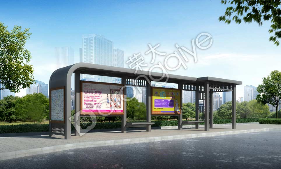 智能化仿古候車亭